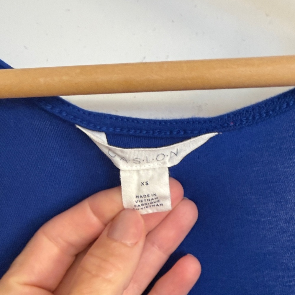 Caslon Blue Maxi Dress NWOT - Picture 3 of 5